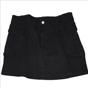 Black Mini Skirt with Pockets